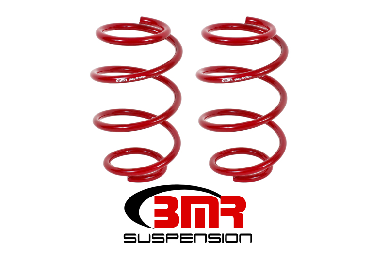 Ford Mustang Lowering Springs - Front - BMR Suspension - Performance Version - Red - `15-`23 Ford Mustang Lowering Springs - Front - BMR Suspension - Performance Version - Red - `15-`23